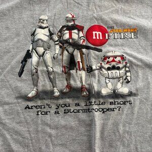 NEW Y2K Vintage Mens M & M's Star Wars Empire Luca Films Stormtropper T Shirt XL